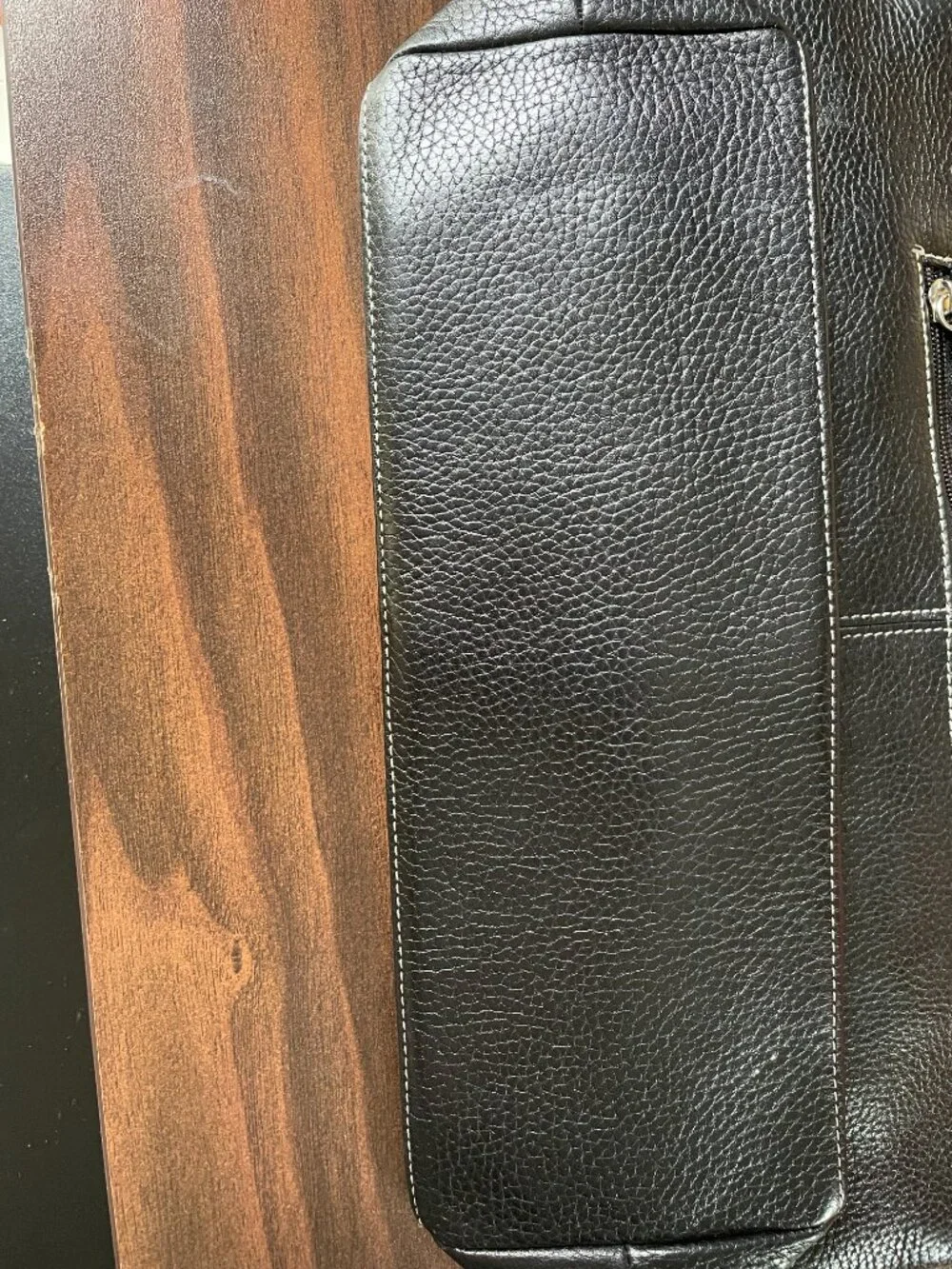 Tignanello Genuine Leather Pebbled Shoulder Handbag